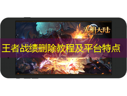 王者战绩删除教程及平台特点