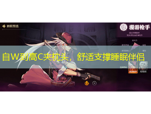 自W到高C夹枕头,舒适支撑睡眠伴侣